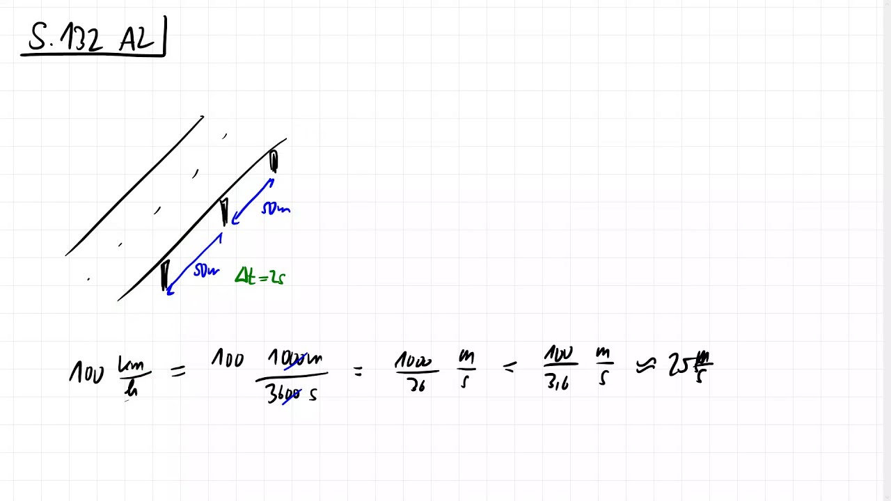 Aufgabe zu geradlinig-gleichförmigen Bewegungen (Dorn-Bader Physik S. 132 A2)