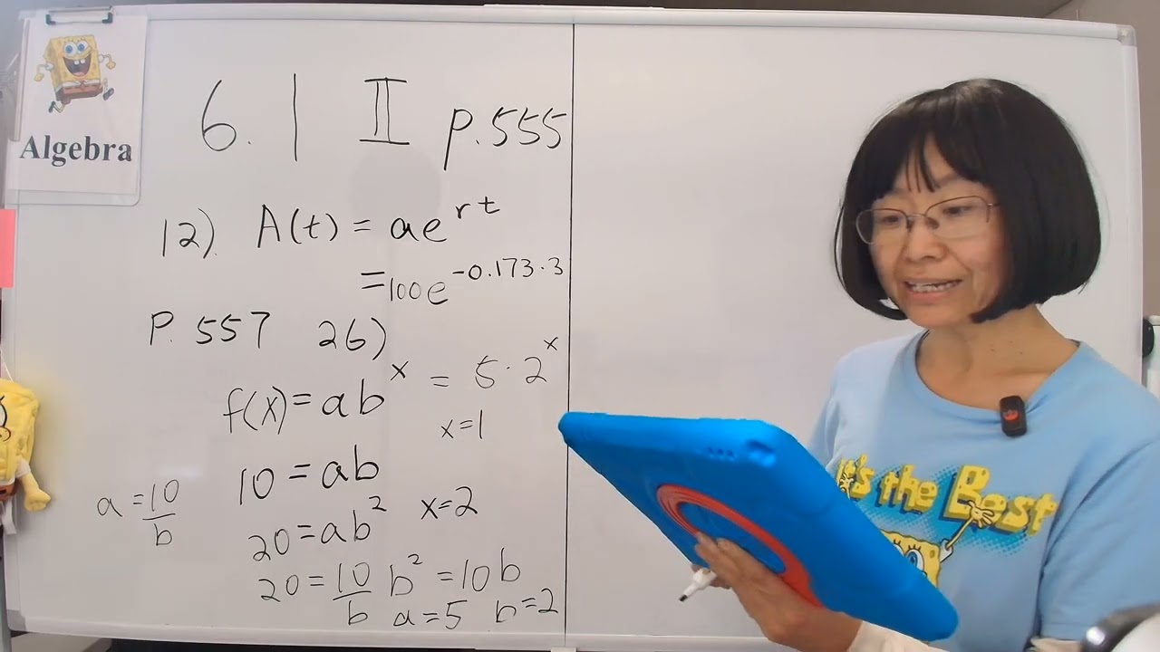 Algebra Chapter 6.1 Part 2 Exponential Functions with free Openstax textbook