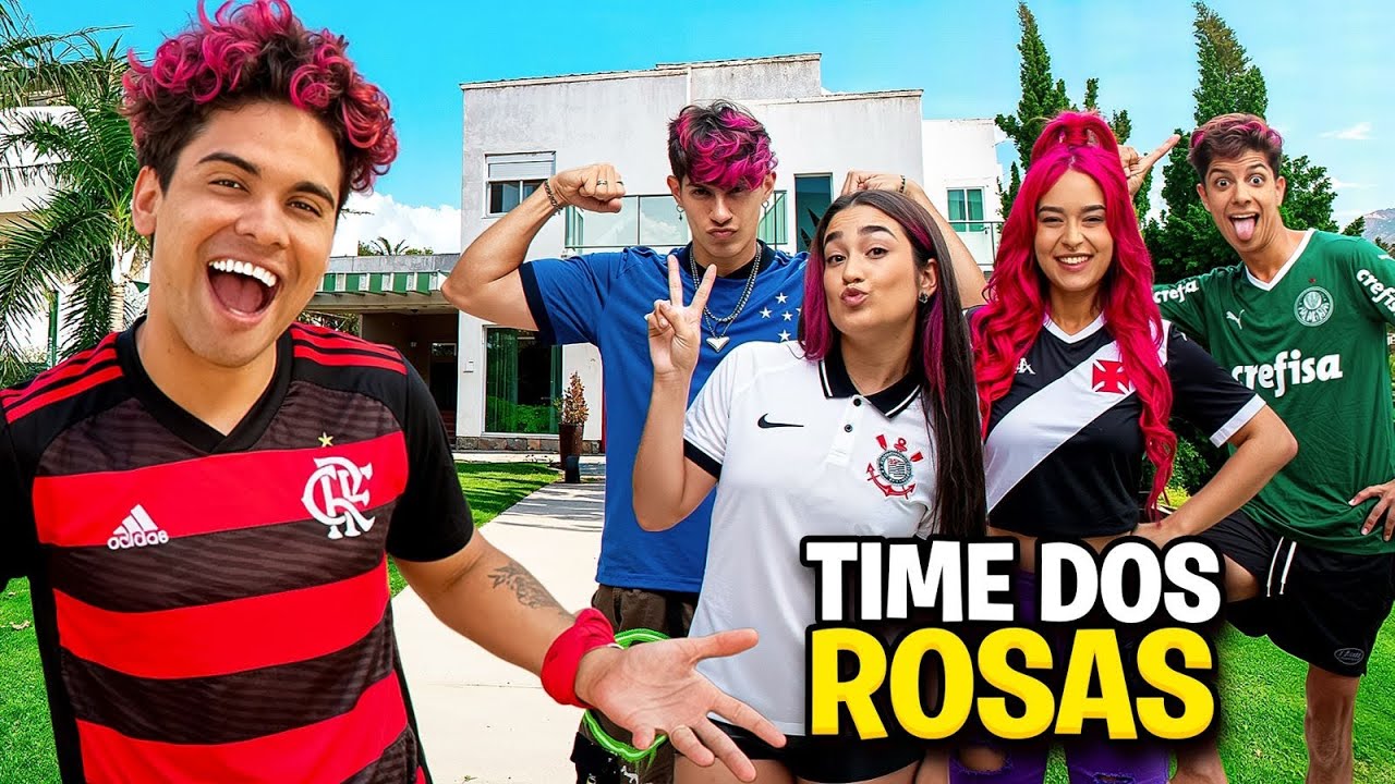REVELEI QUAL É O TIME DOS ROSAS! *flamengo?