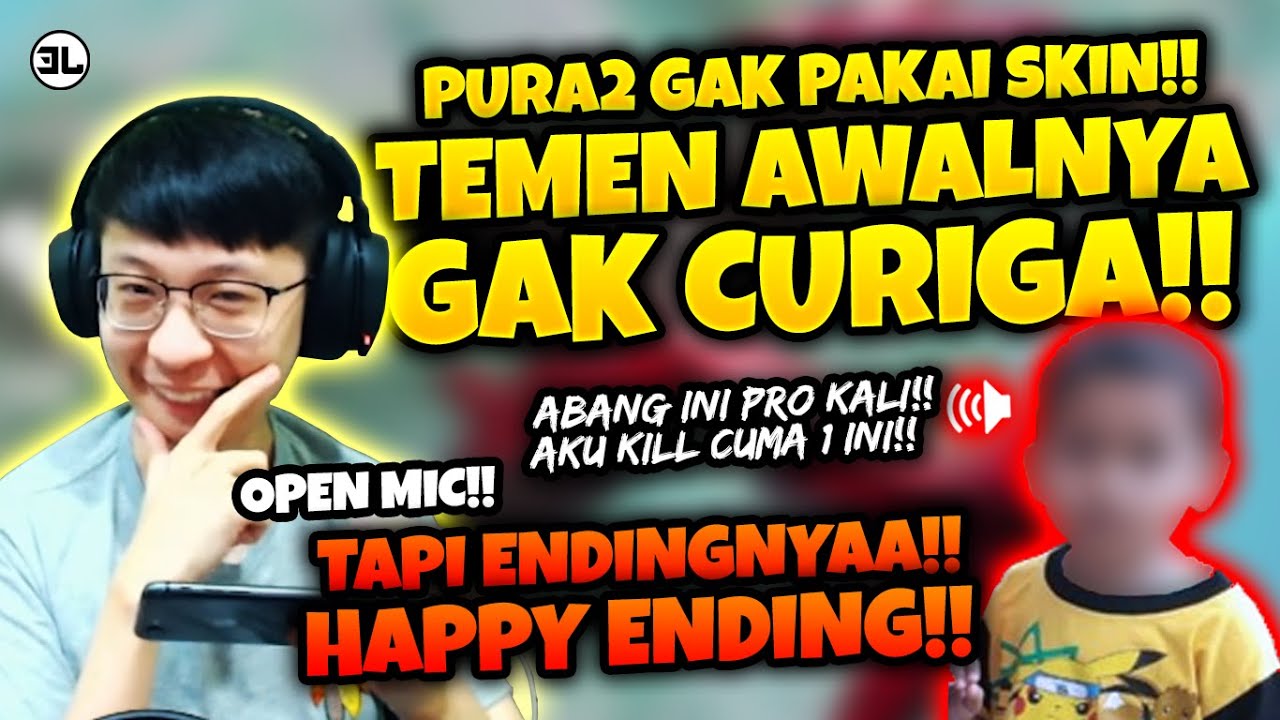 PURA2 MISKIN GAK PAKE SKIN!! OPEN MIC SAMPE AKHIRNYA TEMEN SETIM CURIGA DIAKHIR!! | PUBG MOBILE