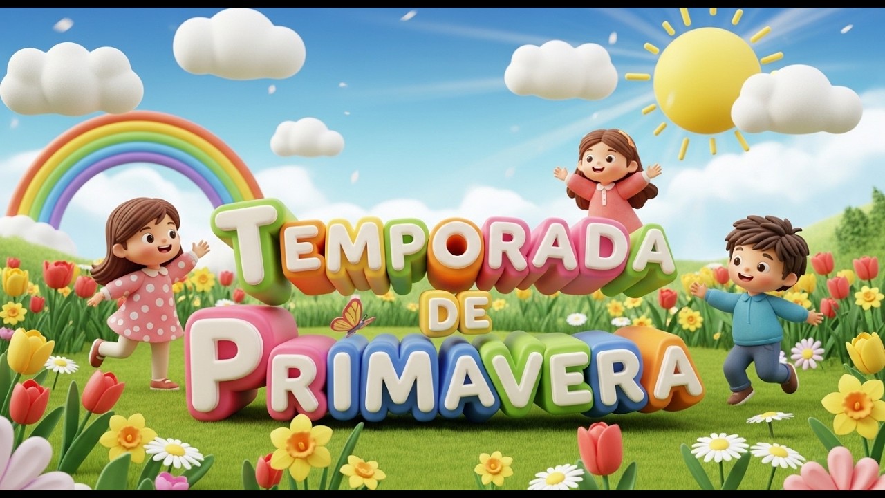 Hola Primavera Alegre 🌷☀️ | Canción Infantil de Primavera 🌼🦋 | Música Dulce para Niños 👶🌈