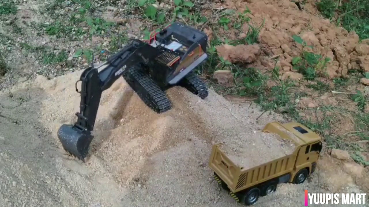 Huina 1592 Excavator Unboxing and Performance Test
