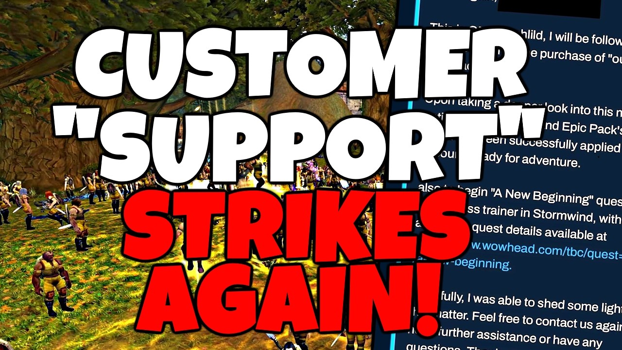 Blizzard's Customer Support is... Something...