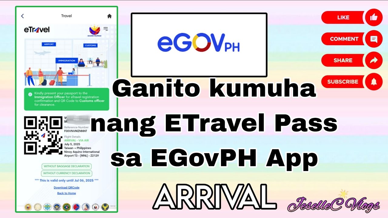 Ganito kumuha nang ETravel Pass sa EGovPH #etravelpass #egovph #ofw