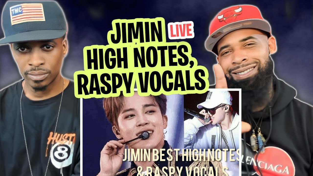 AMERICAN RAPPER REACTS TO -BTS JIMIN BEST LIVE HIGH NOTES & RASPY VOCALS COMPILATION (UPDATED)