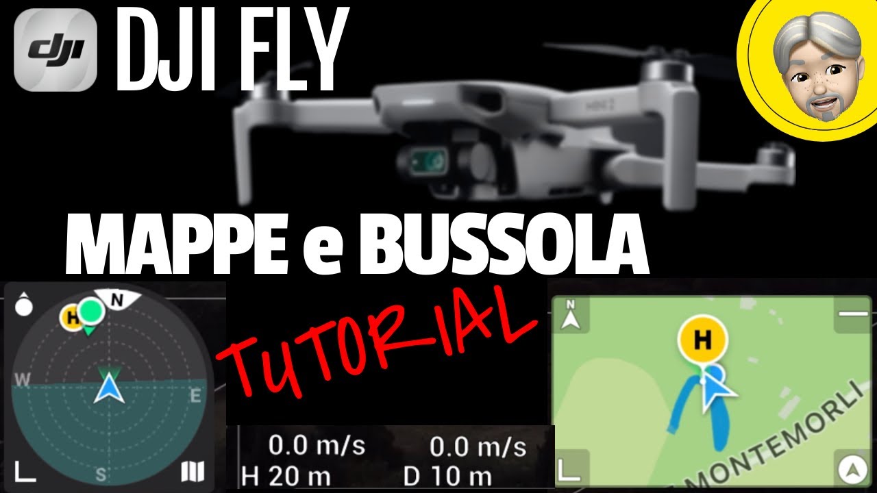 MINI2 e MINI3 DJI FLY TUTORIAL: MAPPE e BUSSOLA per usarle al MEGLIO! (ma anche MINI e MINI SE)