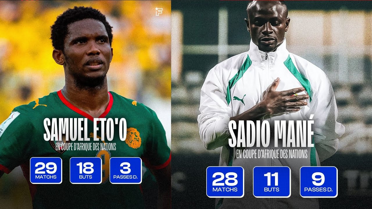 SADIO MANE EST LE MEILLEUR JOUEUR DE L'HISTOIRE EN AFRIQUE DEVANT SAMUEL ETO'O
