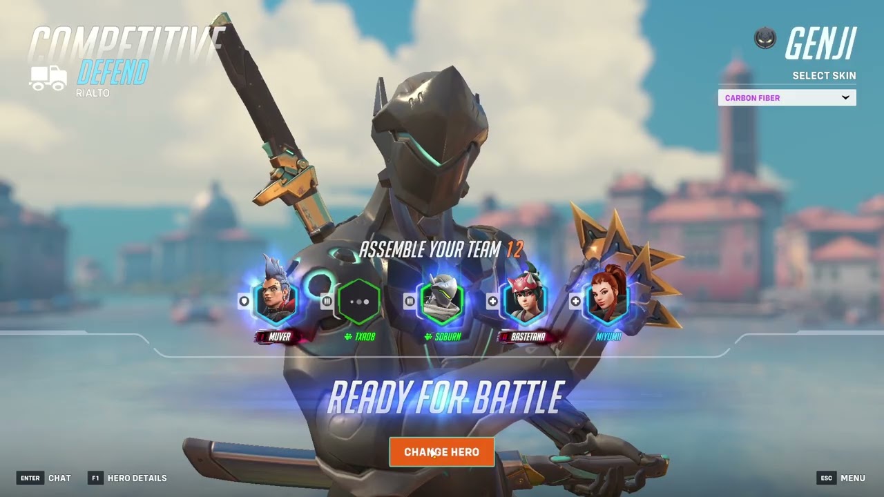 Shadowburn БЕЗУМНЫЙ Гэндзи Overwatch 2 СЕЗОН 17 ТОП-500 ГЕЙМПЛЕЙ