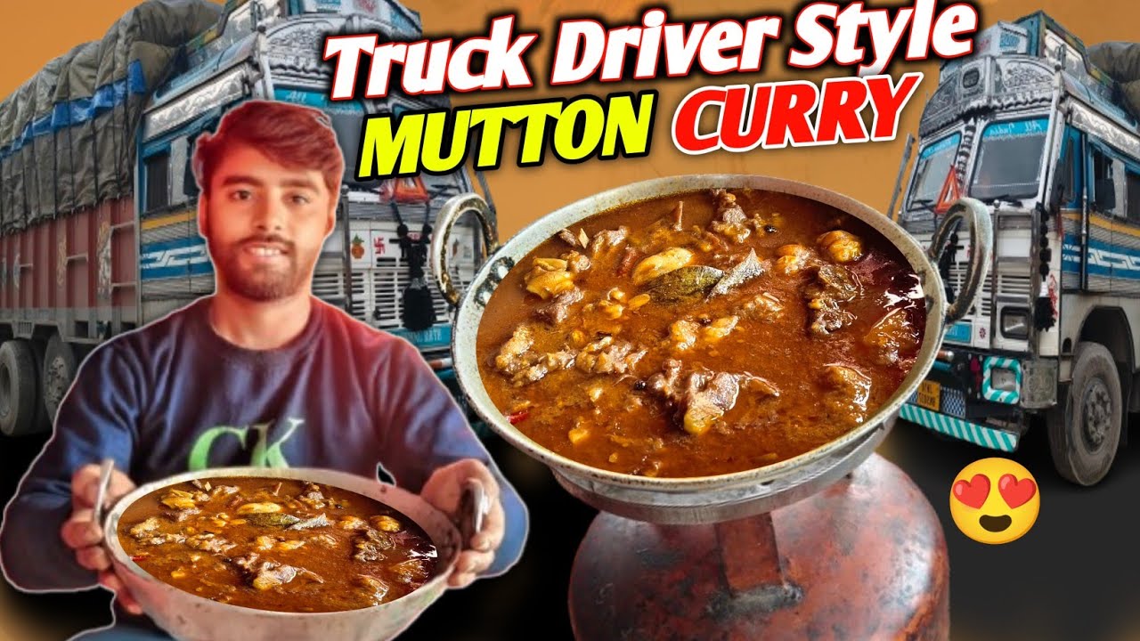 Truck Driver Style Mutton Curry 😍 Motton Curry Recipi || Truck Driver Cooking || #vlog 