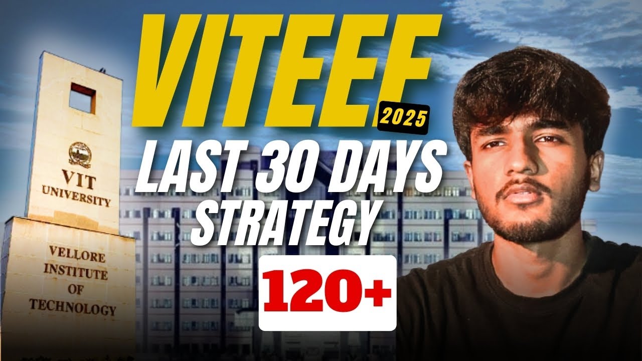 how I cracked VITEEE in 30 days