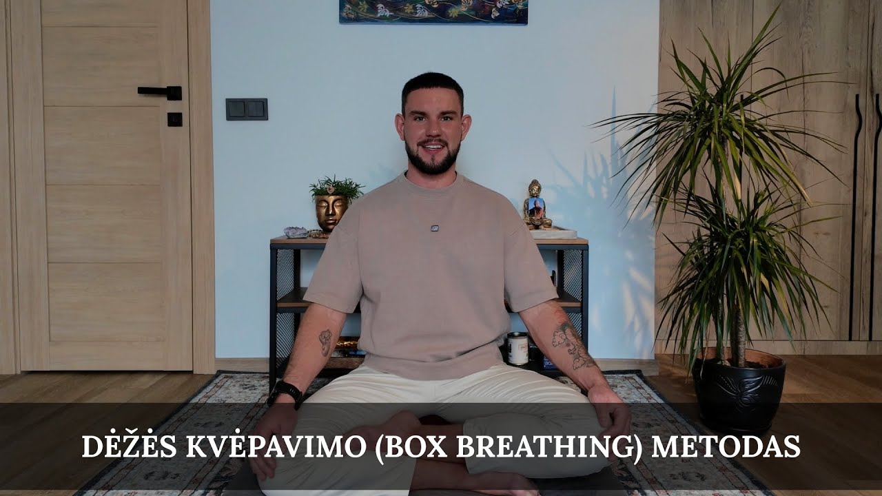 Box Breathing (dėžės kvėpavimo) metodas