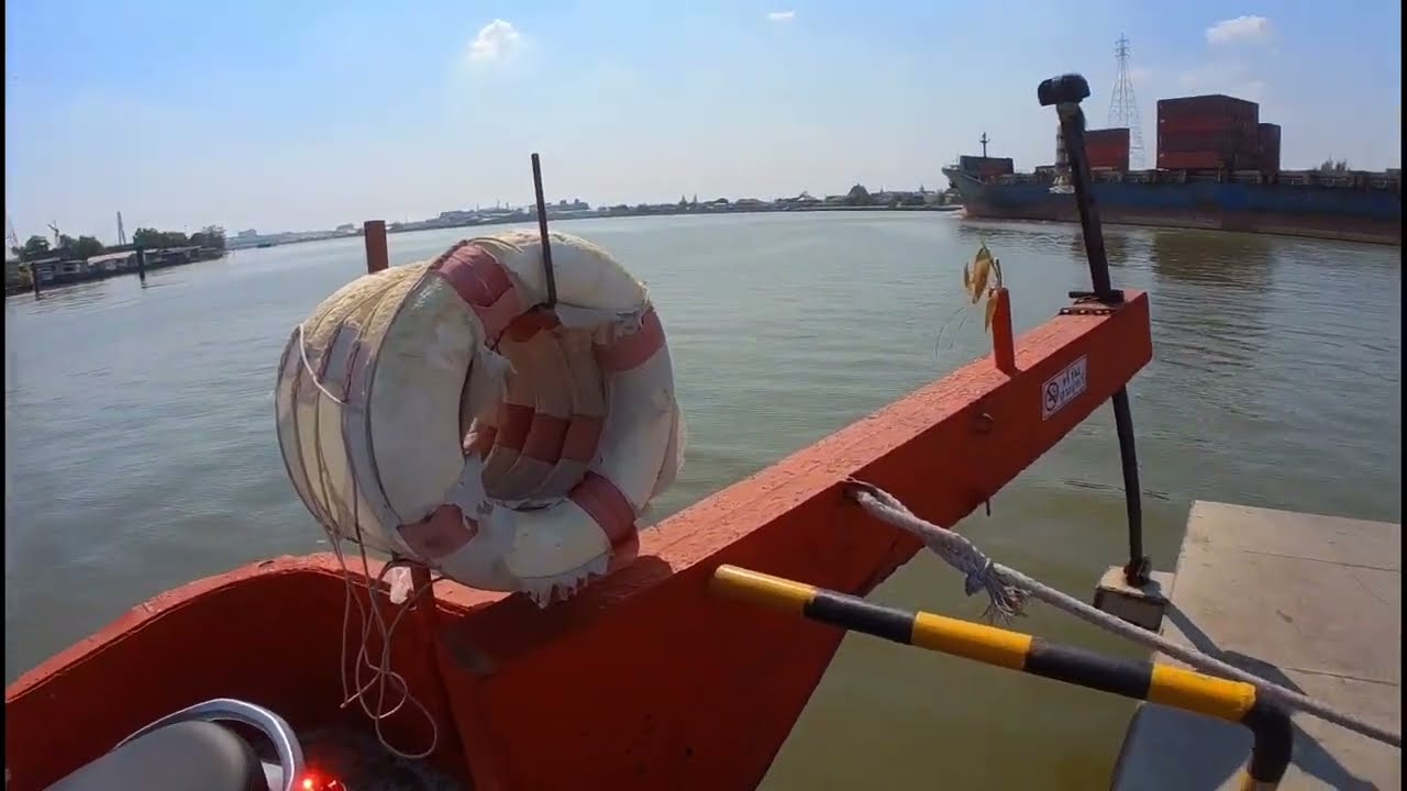 Ferryboat ( Phra Pradaeng ) Samutprakan Thailand JAN 2022