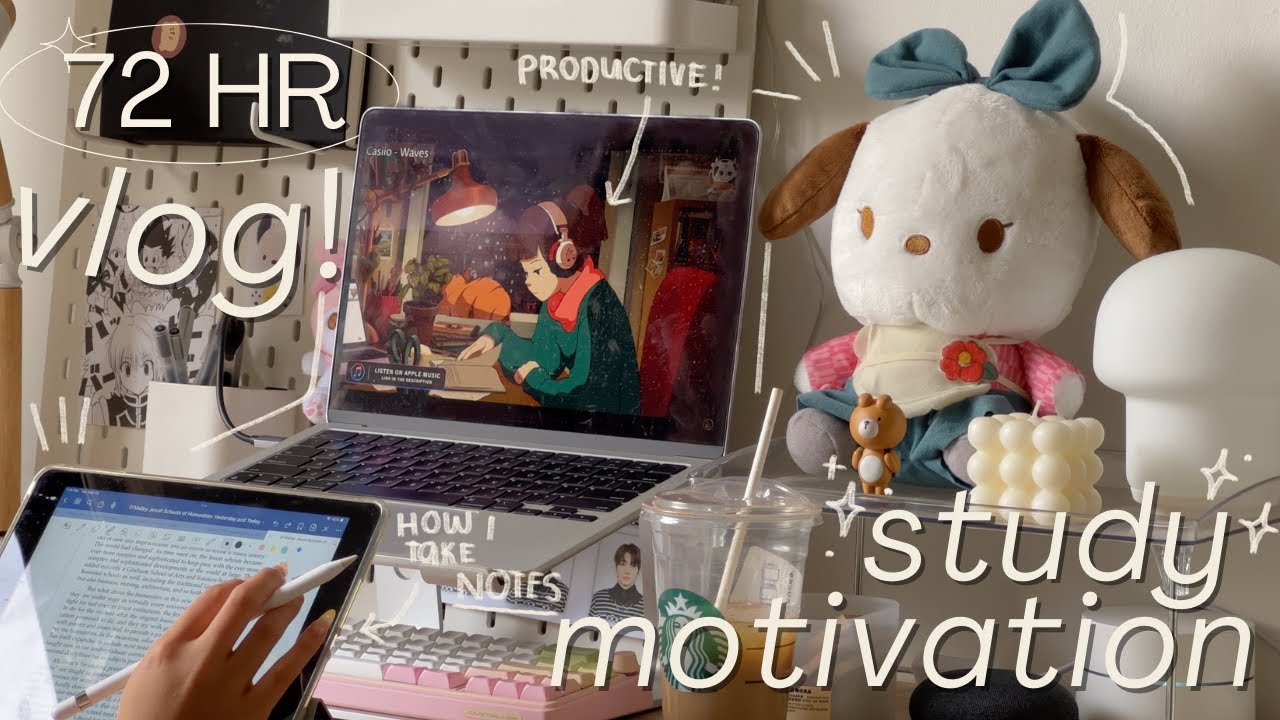 STUDY MOTIVATION 🎧💻 productive vlog, how i take notes, study with me