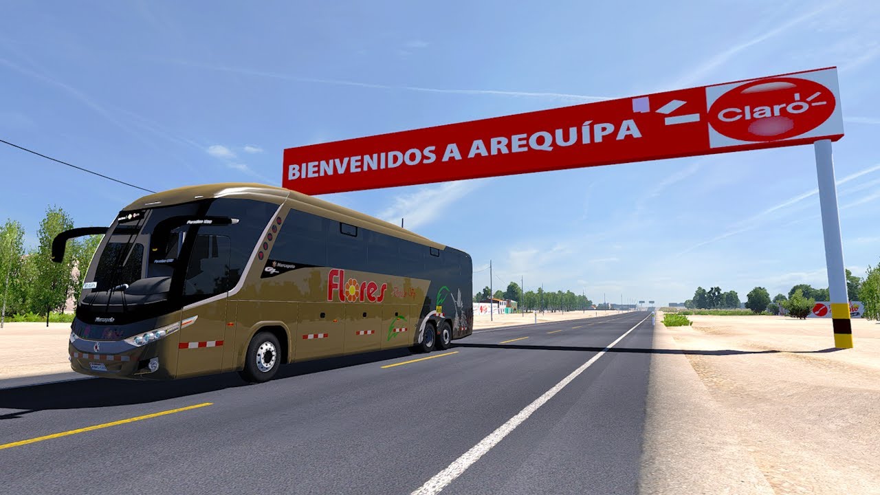 ETS2 PERÚ SALIENDO DE AREQUIPA MAP PERU SUR INTERCONECTIONS