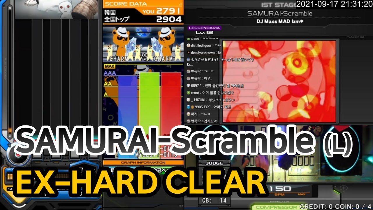 [LIGHTNING CHARM] SAMURAI-Scramble (L) EX-HARD CLEAR