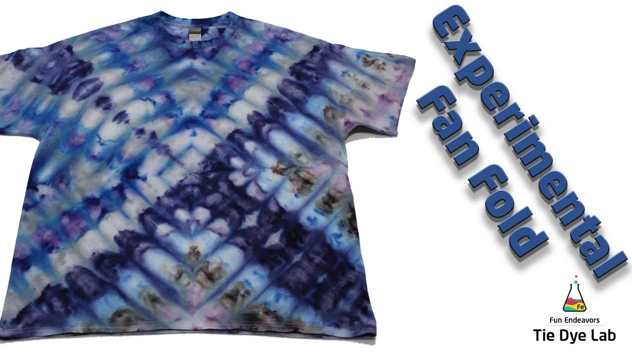 Tie Dye Patterns : Experimental Fan Fold Ice Dye
