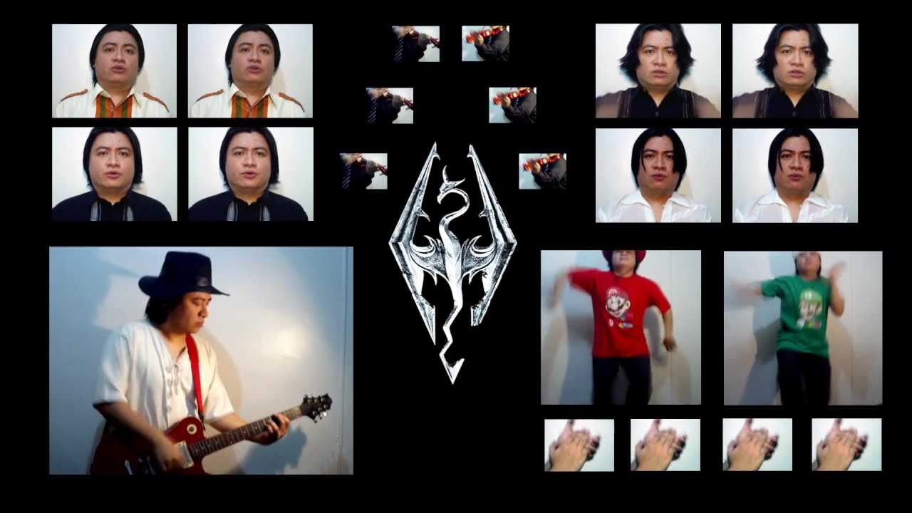 Elder Scrolls V: Skyrim - Main Theme (Vocals & Violin Cover/Remix) || String Player Gamer