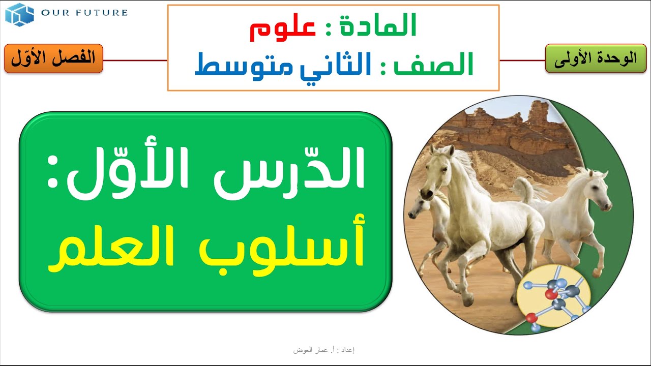 أسلوب العلم - علوم ثاني متوسط