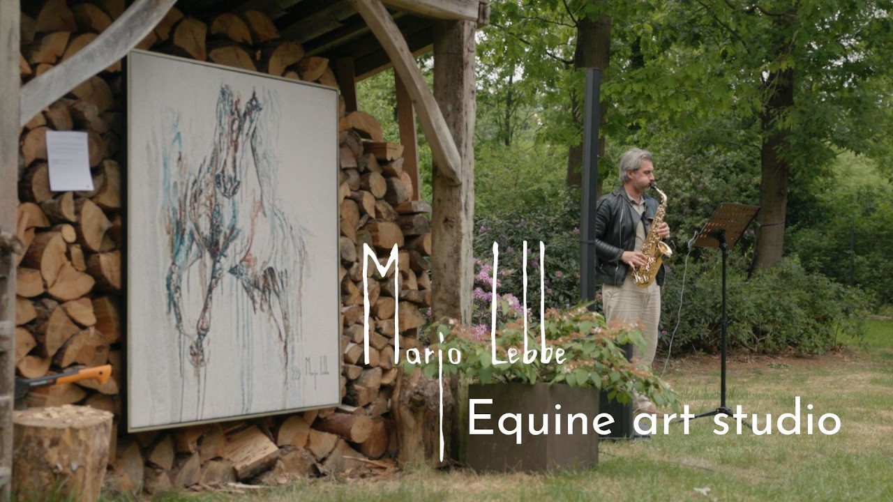 Equine watercolor artist Marjo Lebbe: Studiotour!