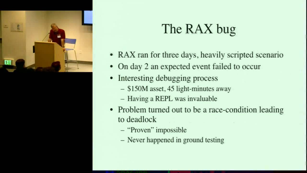 The Remote Agent Experiment: Debugging Code from 60 Million Miles Away