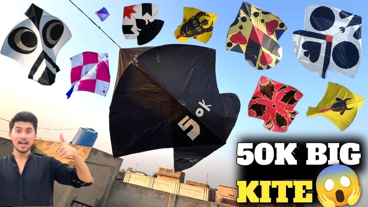 50k waly big kite ki flying test😱 || Big kite sy chamero scenes kr liye😍 || New kites stock ka oder🪁