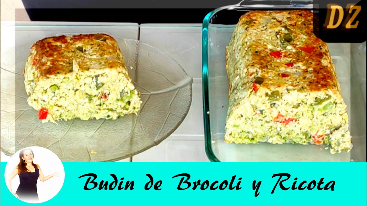 BUDIN DE BROCOLI Y RICOTA - Recetas Faciles y Rapidas - Recetas Saludables - Budin de Verduras