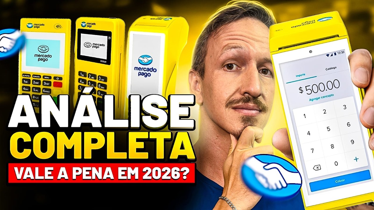 Qual a MELHOR MÁQUINA do MERCADO PAGO em 2026 [COMPARATIVO COMPLETO]