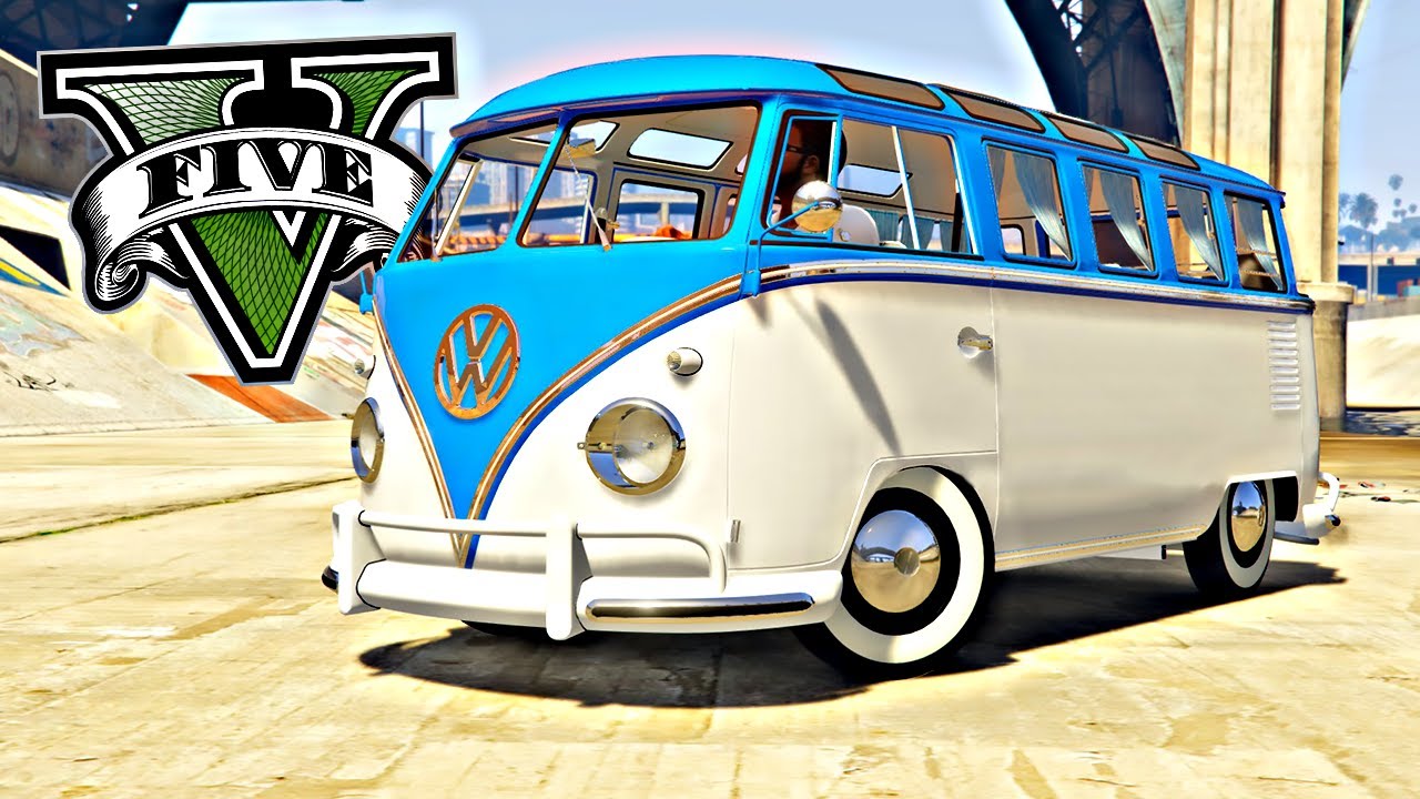 FUGA DA POLICIA DE KOMBI CLASSICA! - GTA V MOD