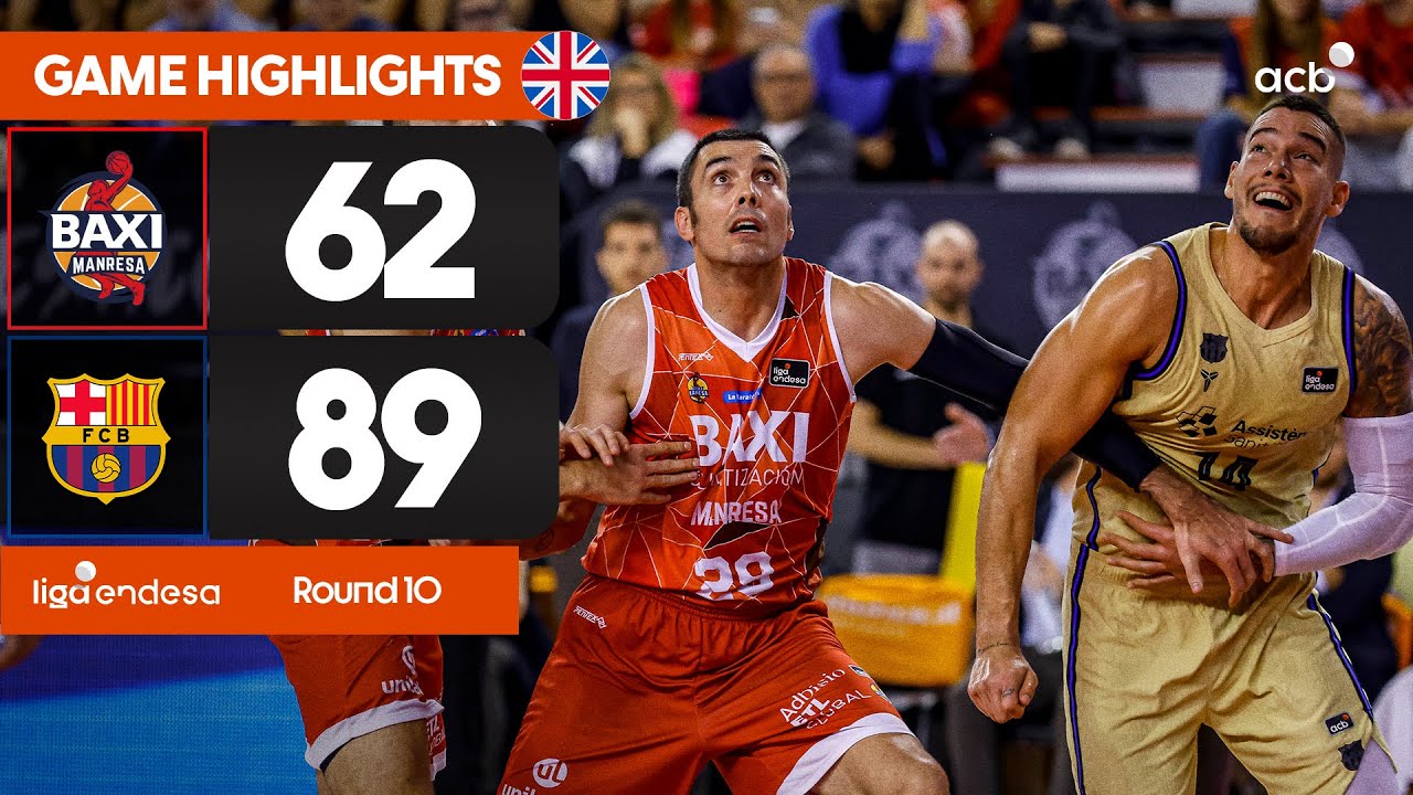 BAXI Manresa - Bar&ccedil;a (62-89) HIGHLIGHTS | Liga Endesa 2025-26