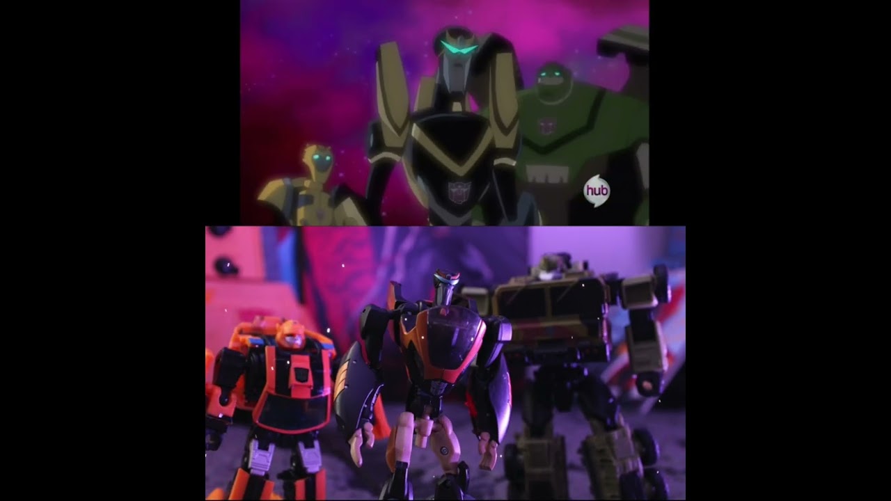Prowl Meets Team Prime (A Transformers: Animated Stop Motion Recreation)
