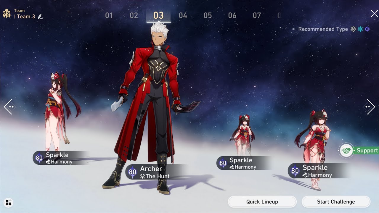WHEN 3 SPARKLE SUPPORT 1 ARCHER