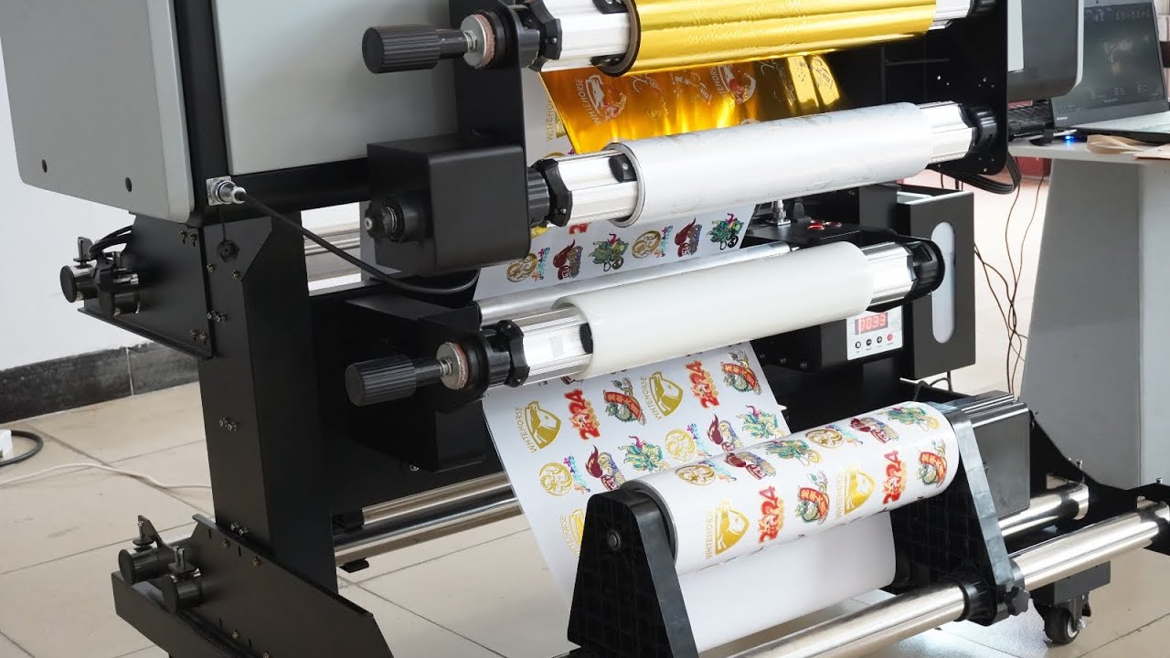 How to install printing materials in zunsunjet A2 UV dtf gold foil coated integrated printer#uvdtf