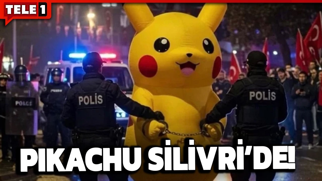 Pikachu Ekrem İmamoğlu'na destek olmak için Silivri'ye gitti