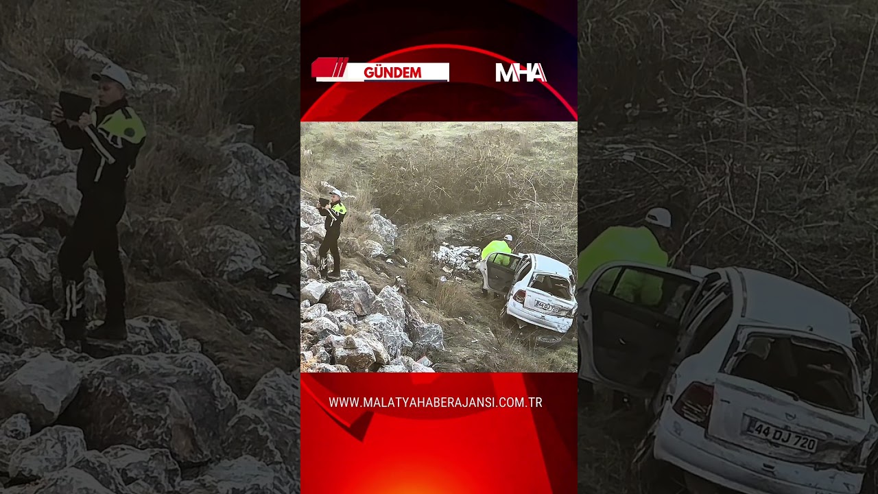 Malatya'da otomobil k&ouml;pr&uuml;den u&ccedil;tu, 1 &ouml;l&uuml; 2 Yaralı