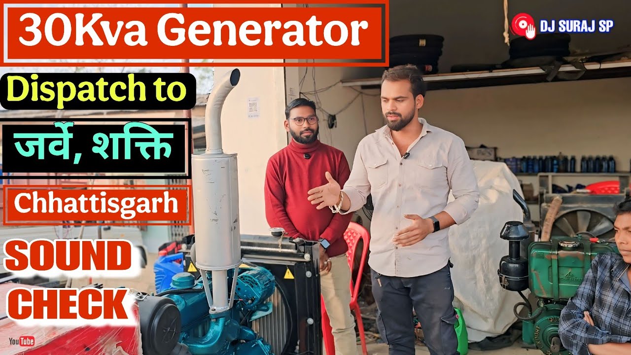 30 Kva Mahindra Open DG Generator Dispatch to Jarve Shakti (Baradwar) // Full Testing with 8 Bass 