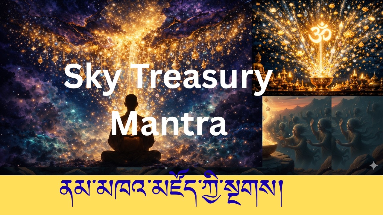 ནམ་མཁའ་མཛོད་ཀྱི་སྔགས    | SKY TREASURY MANTRA: The Secret of Infinite Abundance  |