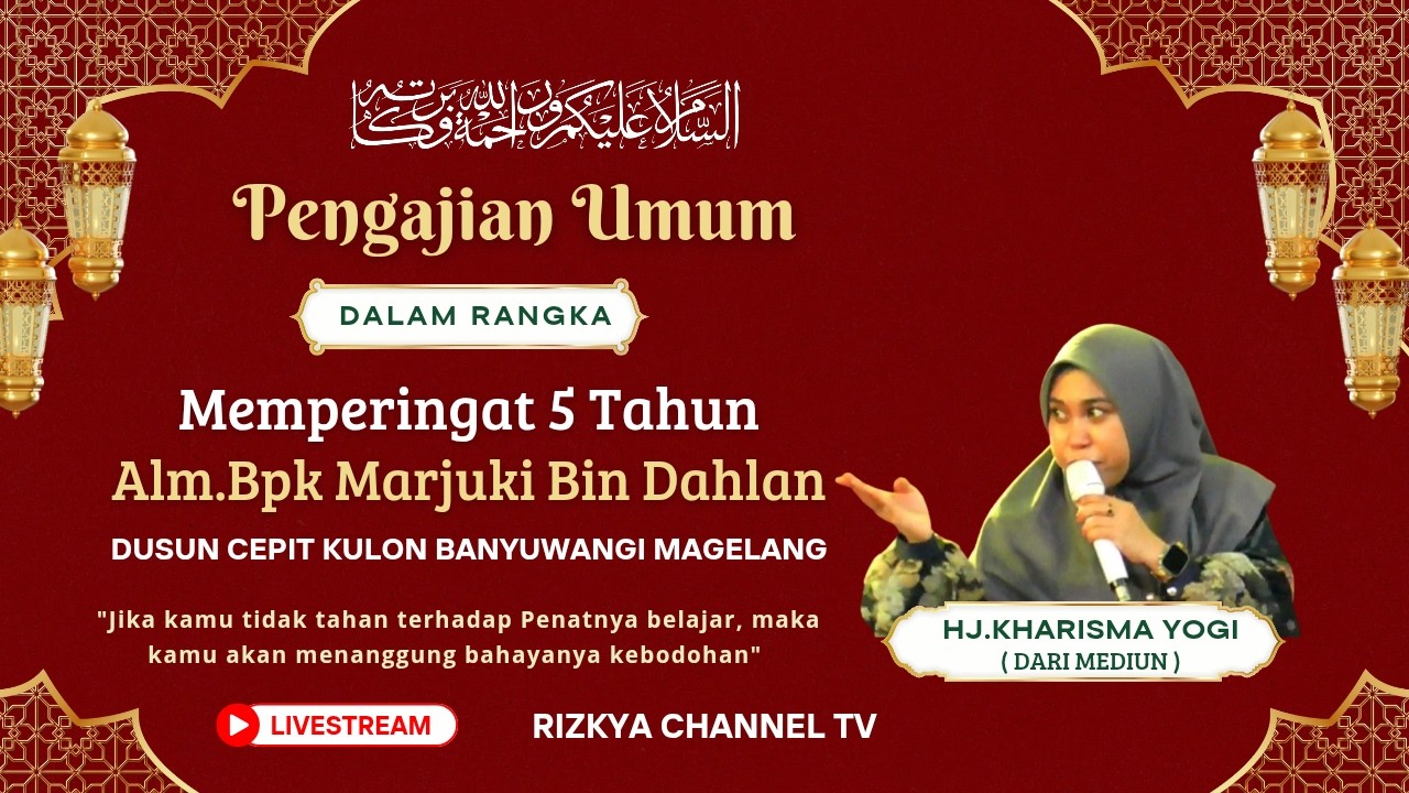 🔴Live Ceramah Terbaru Hj.Kharisma Yogi Di Dusun Cepit Kulon Banyuwangi Magelang