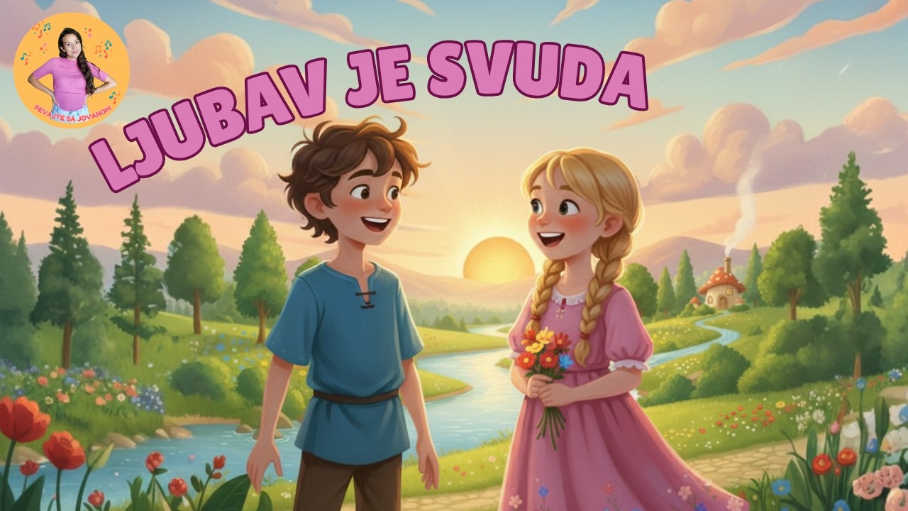 ❤️ Ljubav je svuda ❤️- Pevajte sa Jovanom | Pesma o ljubavi| Dečije pesme | Pesme za decu