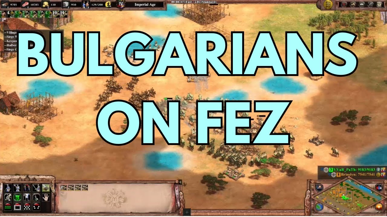 BULGARIANS vs MONGOLS on Fez - Fight For Your Resources on this WILD Death Match Map!