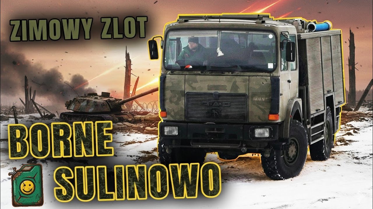 Magirus-Deutz i ÖAF na Zimowym Zlocie Pojazdów Militarnych Lewizna Borne Sulinowo