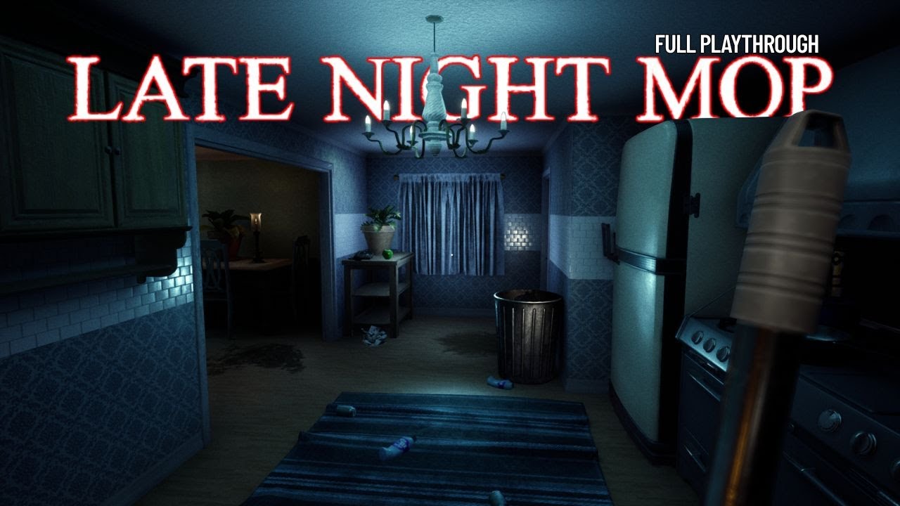 Late Night Mop by LixianGames Full Playthrough | Short Indie Horror Game | itch.io