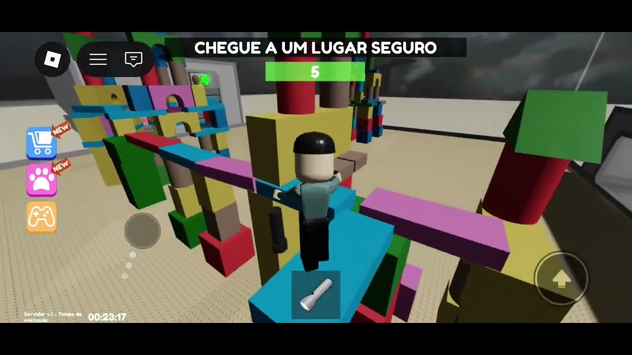 Jogando escape do boneco(aviso eu falei umas palavras que n da pra entender e almente o som)