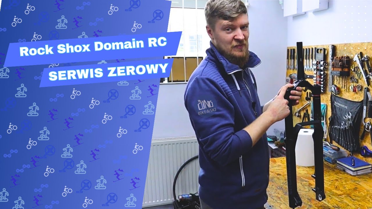 Jak zrobić serwis amortyzatora Rock Shox Domain R / RC ( Serwis 50H ) | ClinicBike 3.0