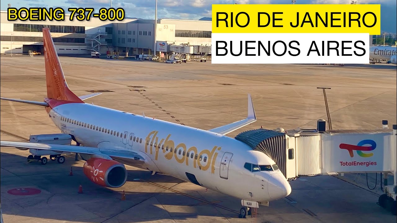 FLYBONDI Vuelo Rio de Janeiro Buenos Aires - Boeing 737-800
