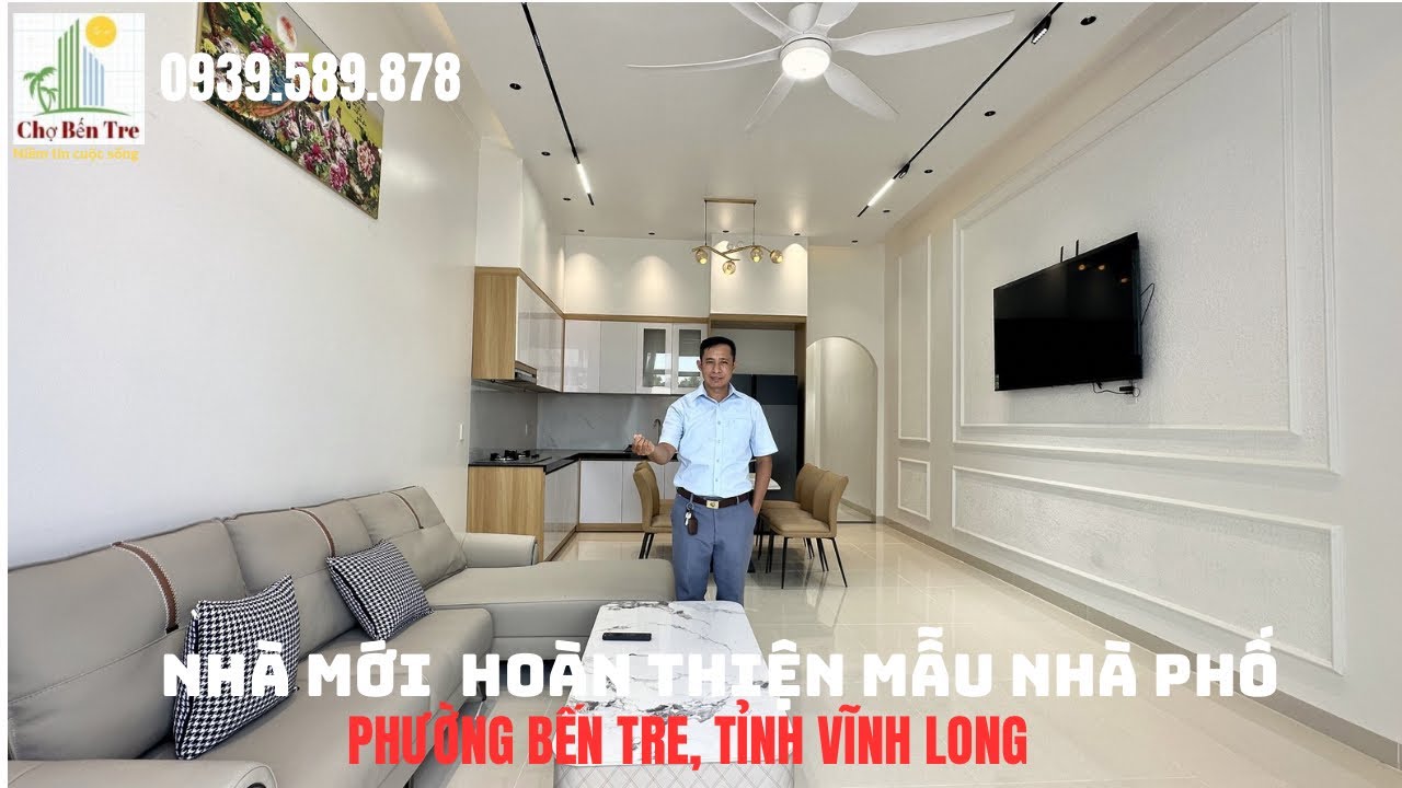 Bán nhà mới hoàn thiện có thổ cư phường Bến Tre, tỉnh Vĩnh Long #nhà_đất_chợ_bến_tre #nhadep #bds 
