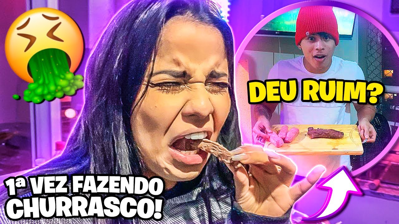 MEU NAMORADO FEZ CHURRASCO PELA PRIMEIRA VEZ NA CASA NOVA! *deu certo?*