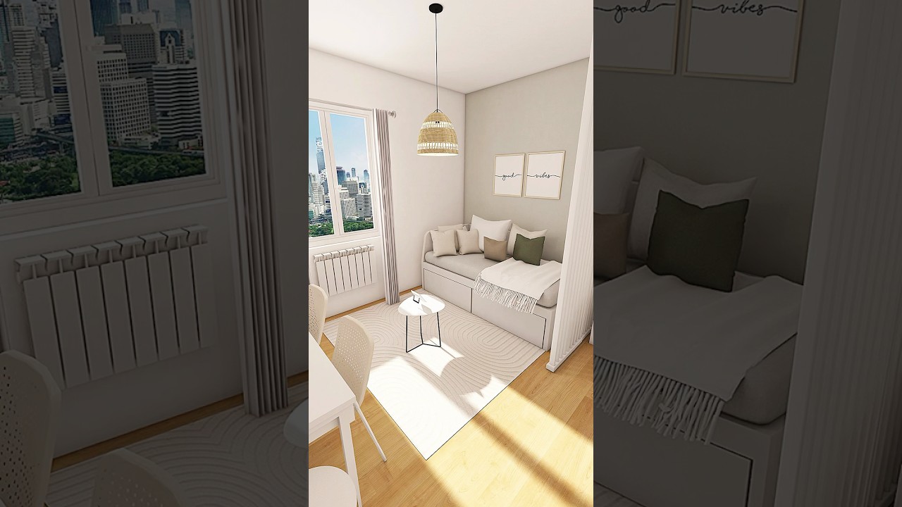 ❗️Studio 15m2❗️#chambre #appartement #studio #amenagement #decorationinterieur