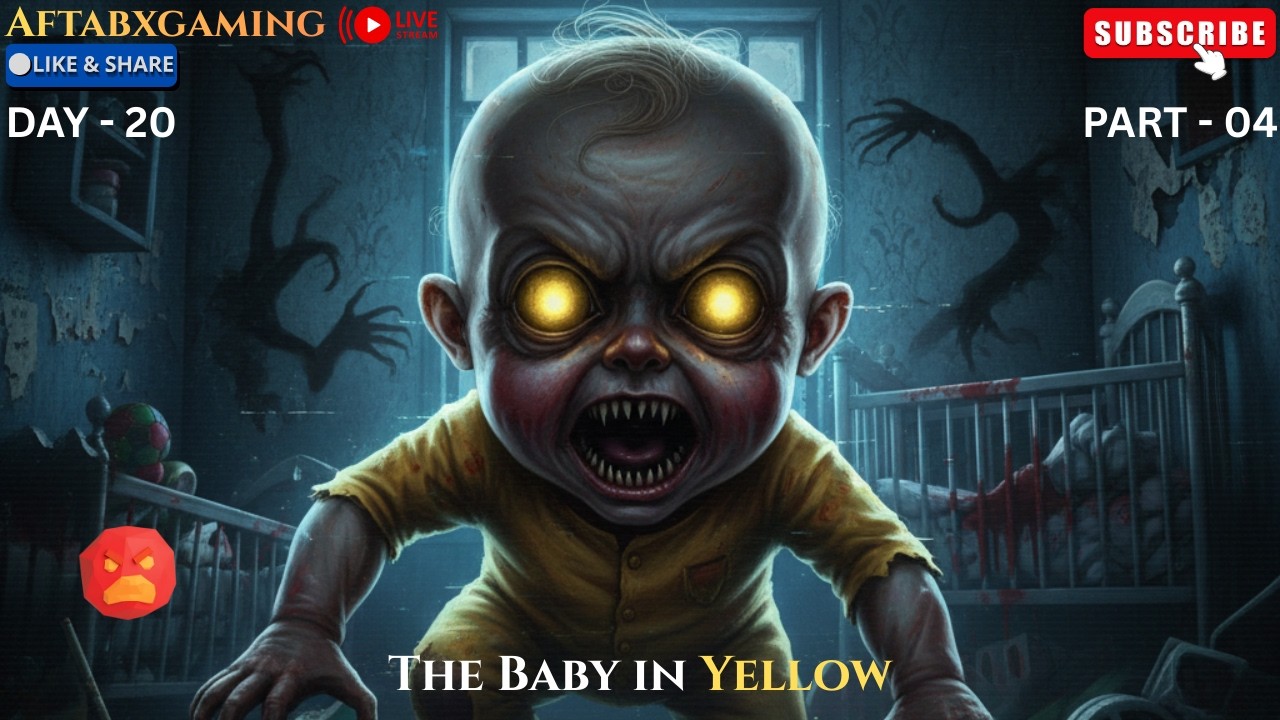 The baby in yellow Gameplay || Live Streaming || Horror Gameplay || AftabXGaming II DAY 20 PART - 04