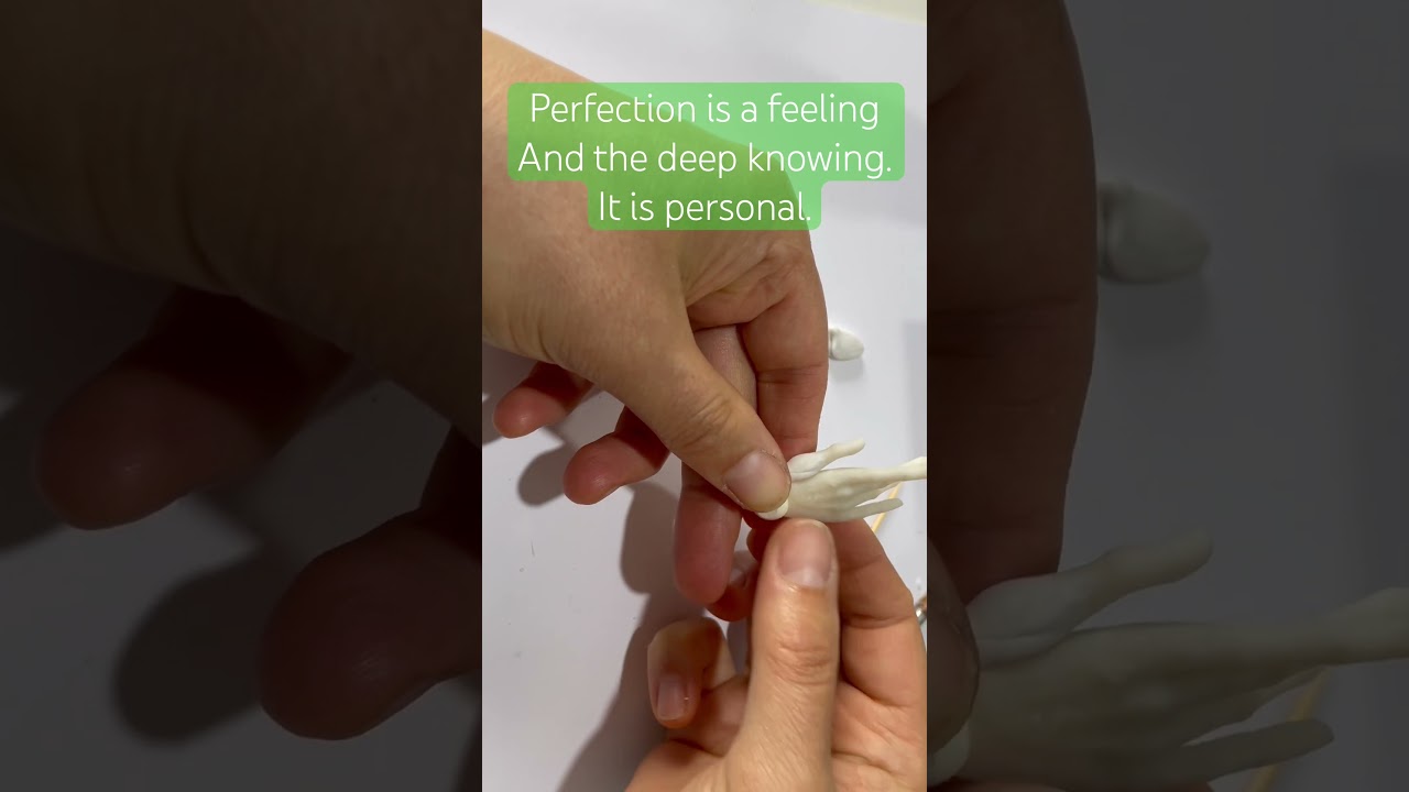 Short creation with the Soul. Doll hands polymer clay sculpting. #EringaDolls  #art #viralshort