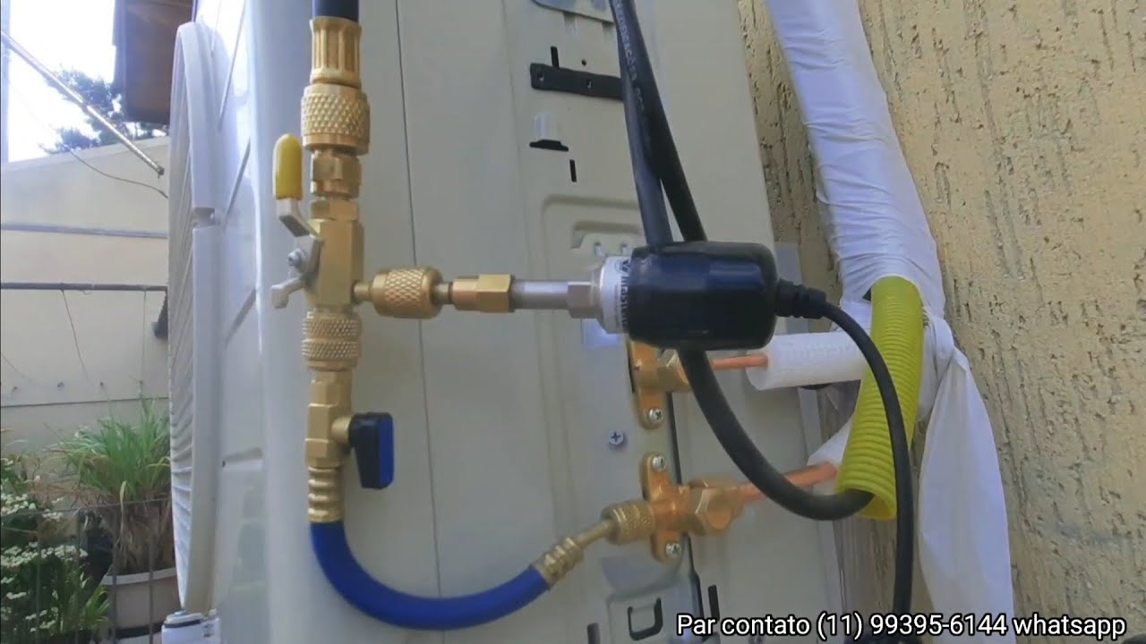 Instalação Completa Split hi wall Daikin 9.000btus inverter quente e fria.
